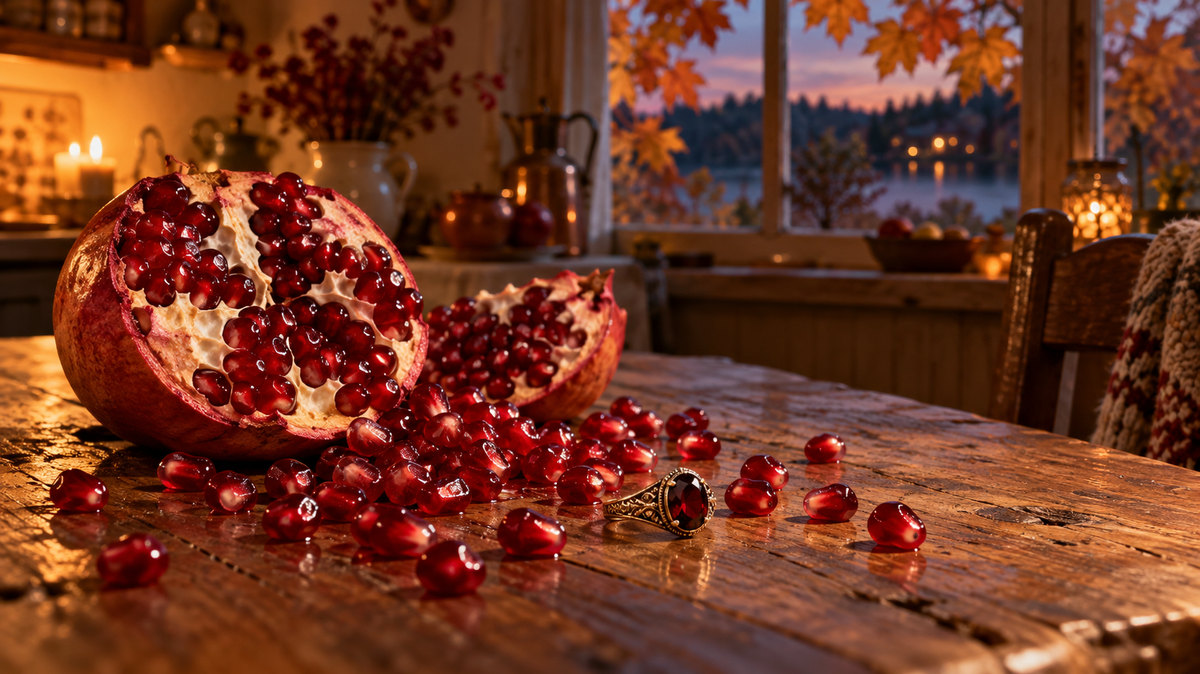 🍎 Six Little Seeds: Persephone, the Pomegranate & the Garnet