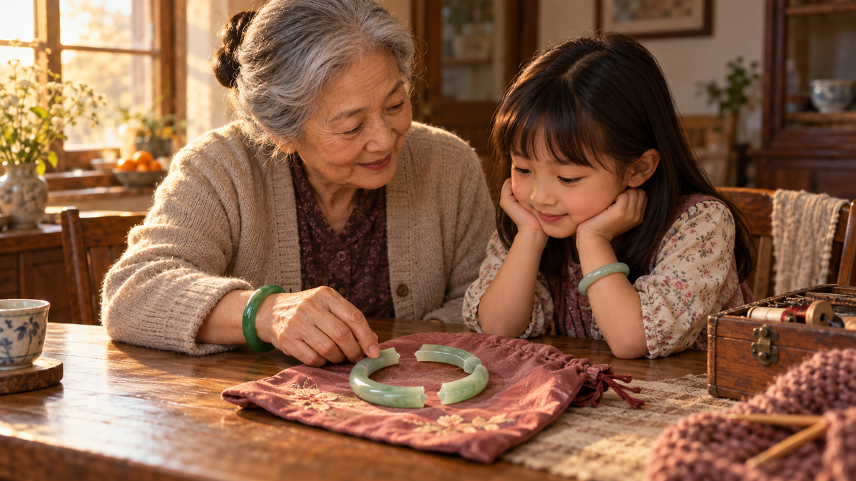 💿 The Bangle That Took the Fall: A Grandmother's Jade Story