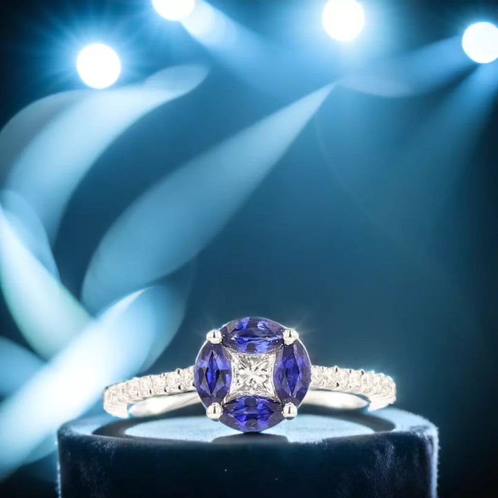 Vintage Sapphire and Diamond Ring
