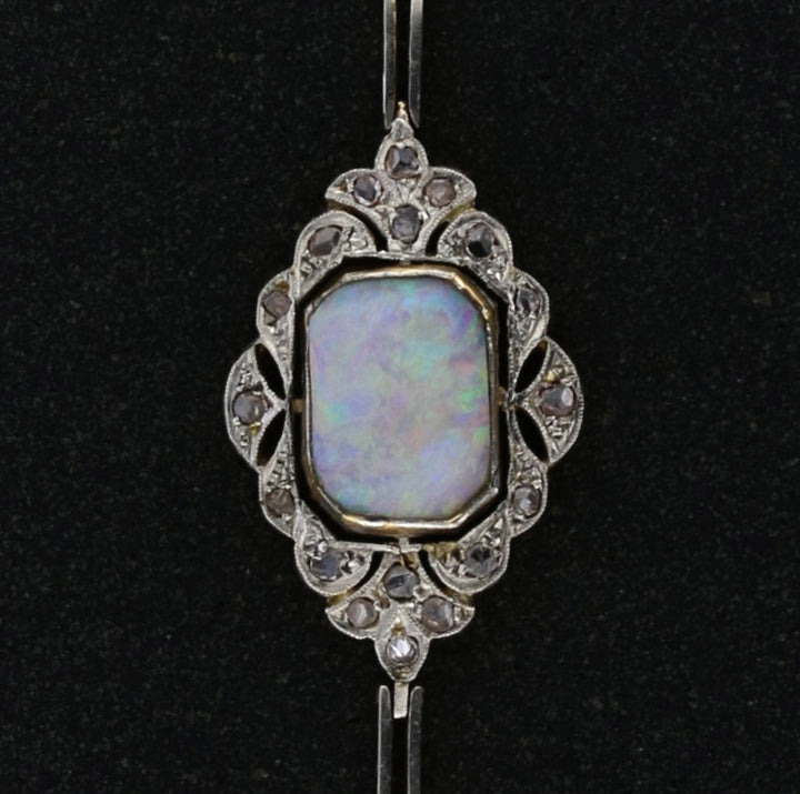 Opal & Diamond 18K Gold Bracelet