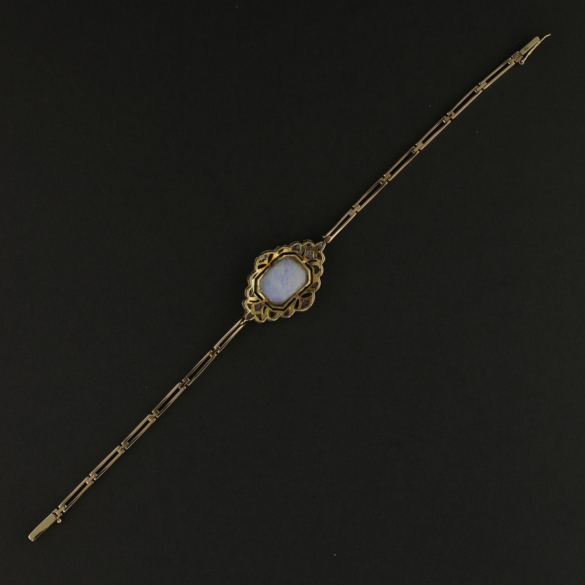 Opal & Diamond 18K Gold Bracelet