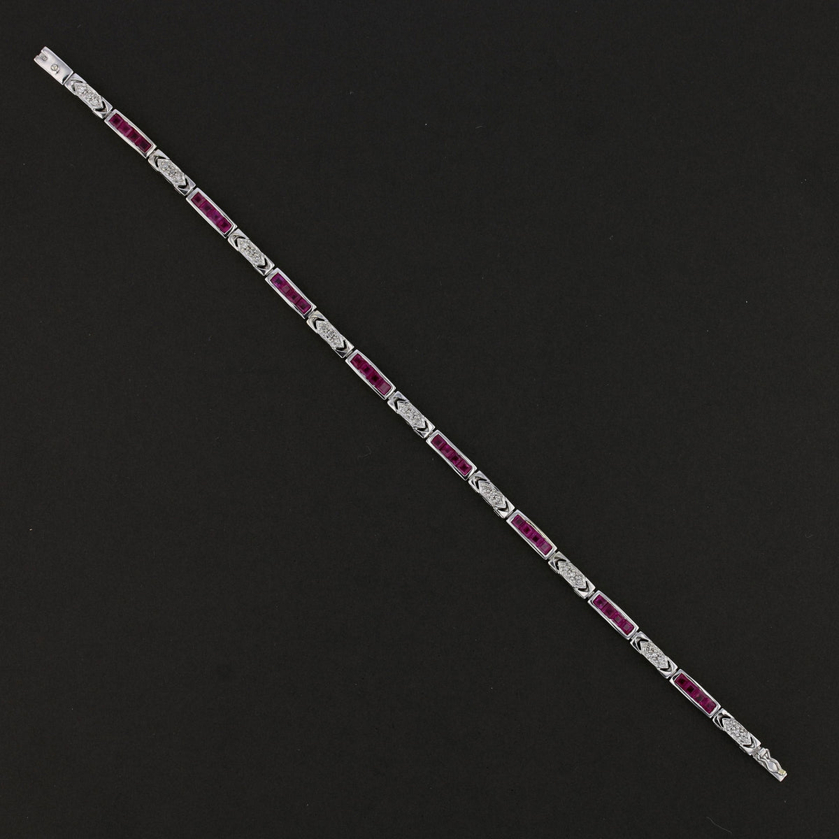 Ruby & Diamond Vintage Gold Bracelet