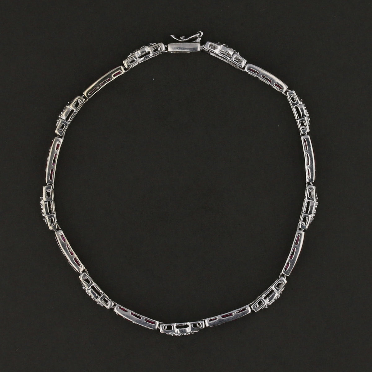 Ruby & Diamond Vintage Gold Bracelet