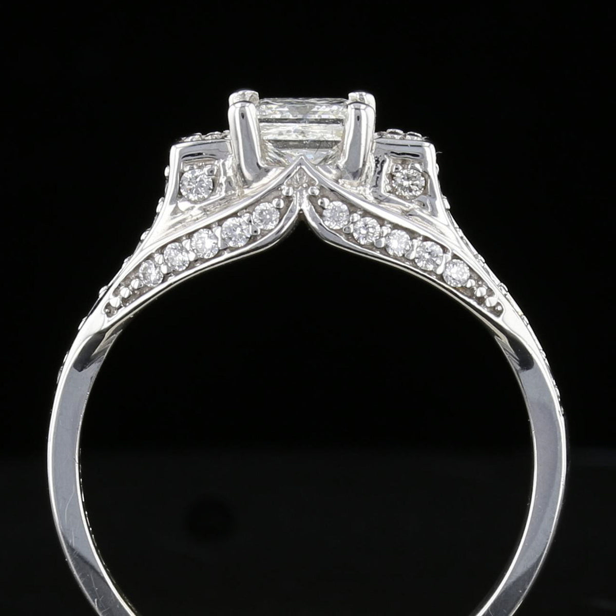Vintage Diamond Ring White Gold