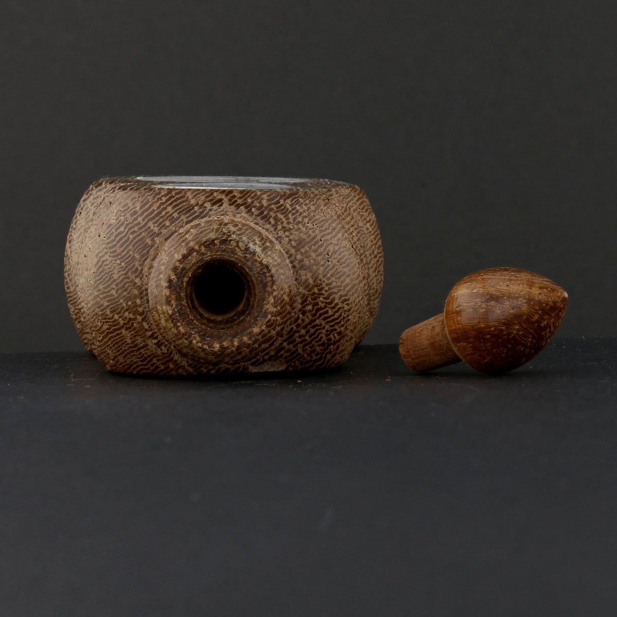 Antique Chinese Snuff Bottle with Painted Porcelain Panels