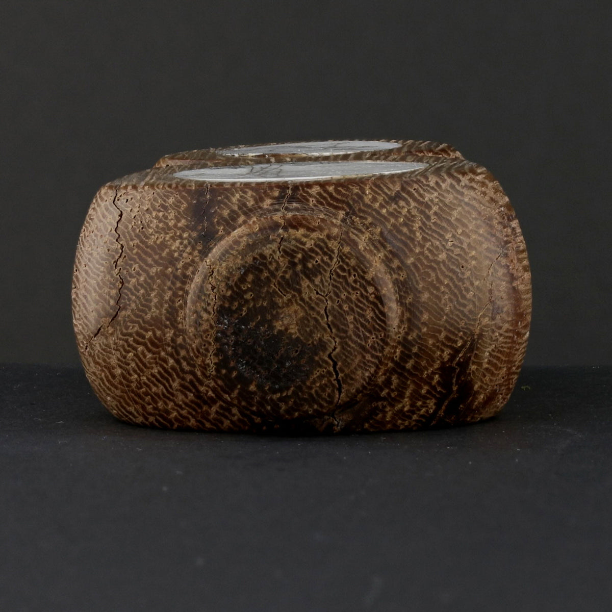 Antique Chinese Snuff Bottle with Painted Porcelain Panels