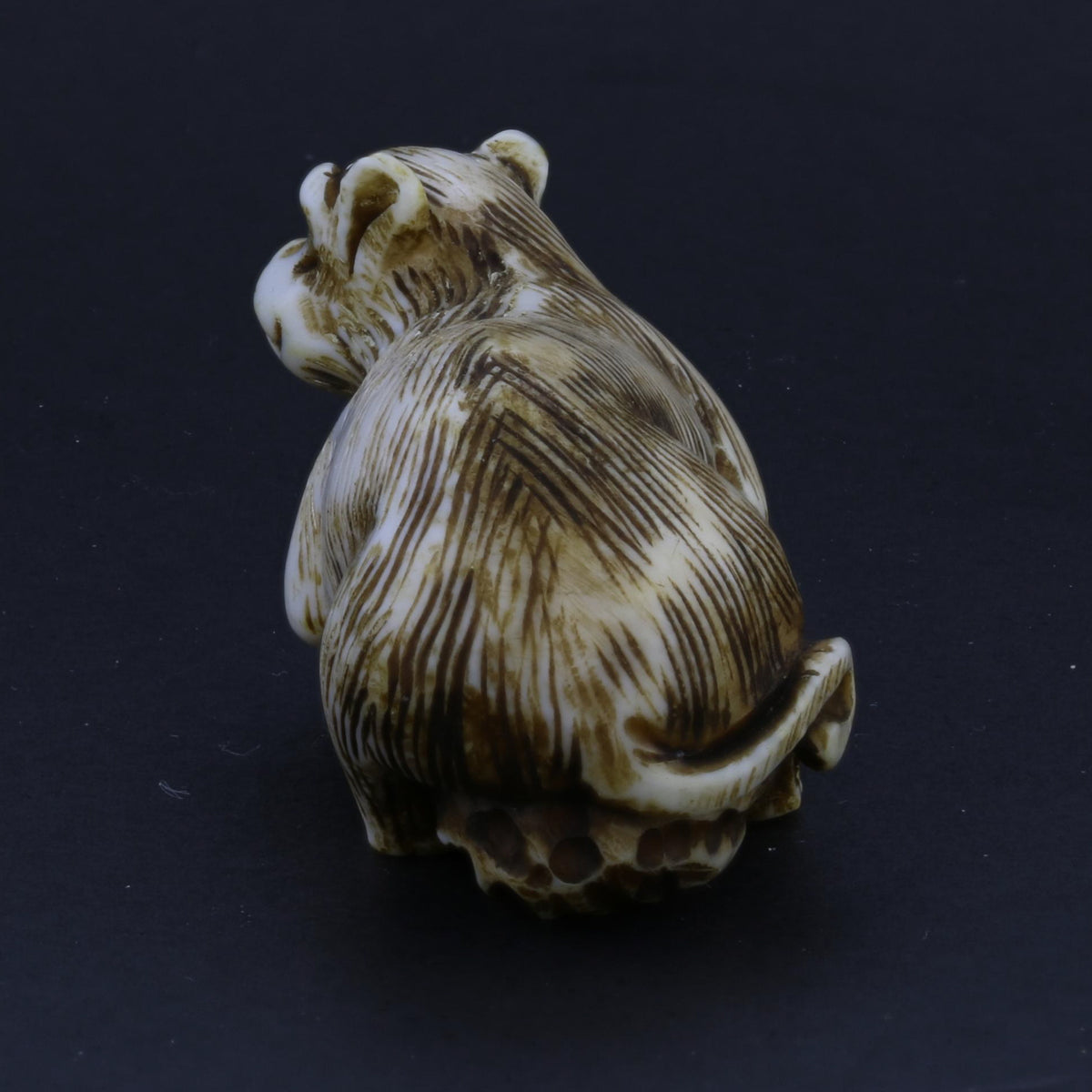 Antique Netsuke - Hand-Carved Monkey Figurine