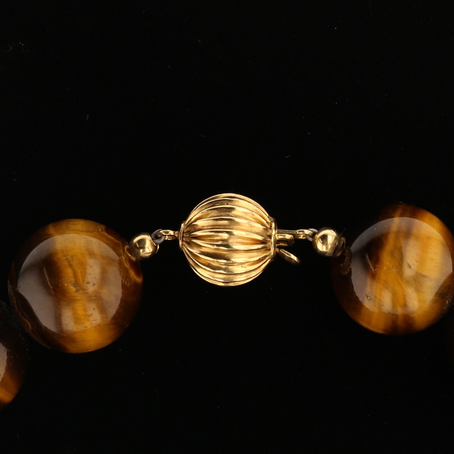 Tigereye, Carved Ivory Necklace - David's Antiques & Jewelry