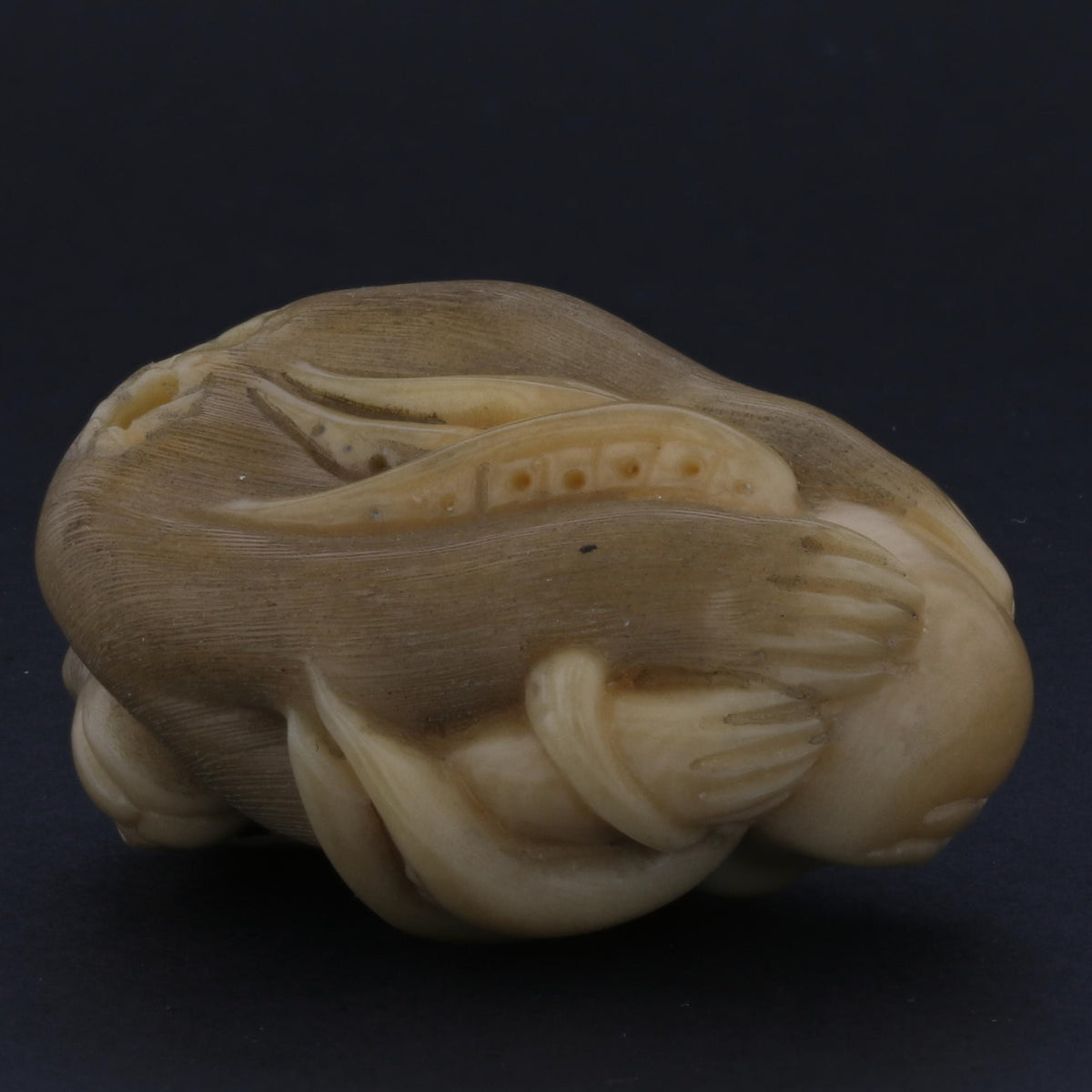 Antique Netsuke - Hand-Carved Monkey Figurine