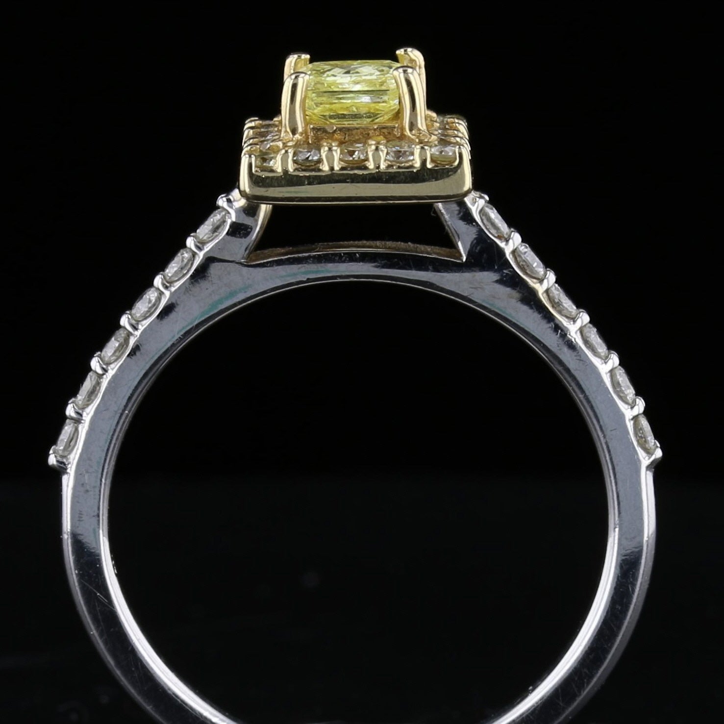 Fancy Yellow Diamond Ring - David's Antiques & Jewelry