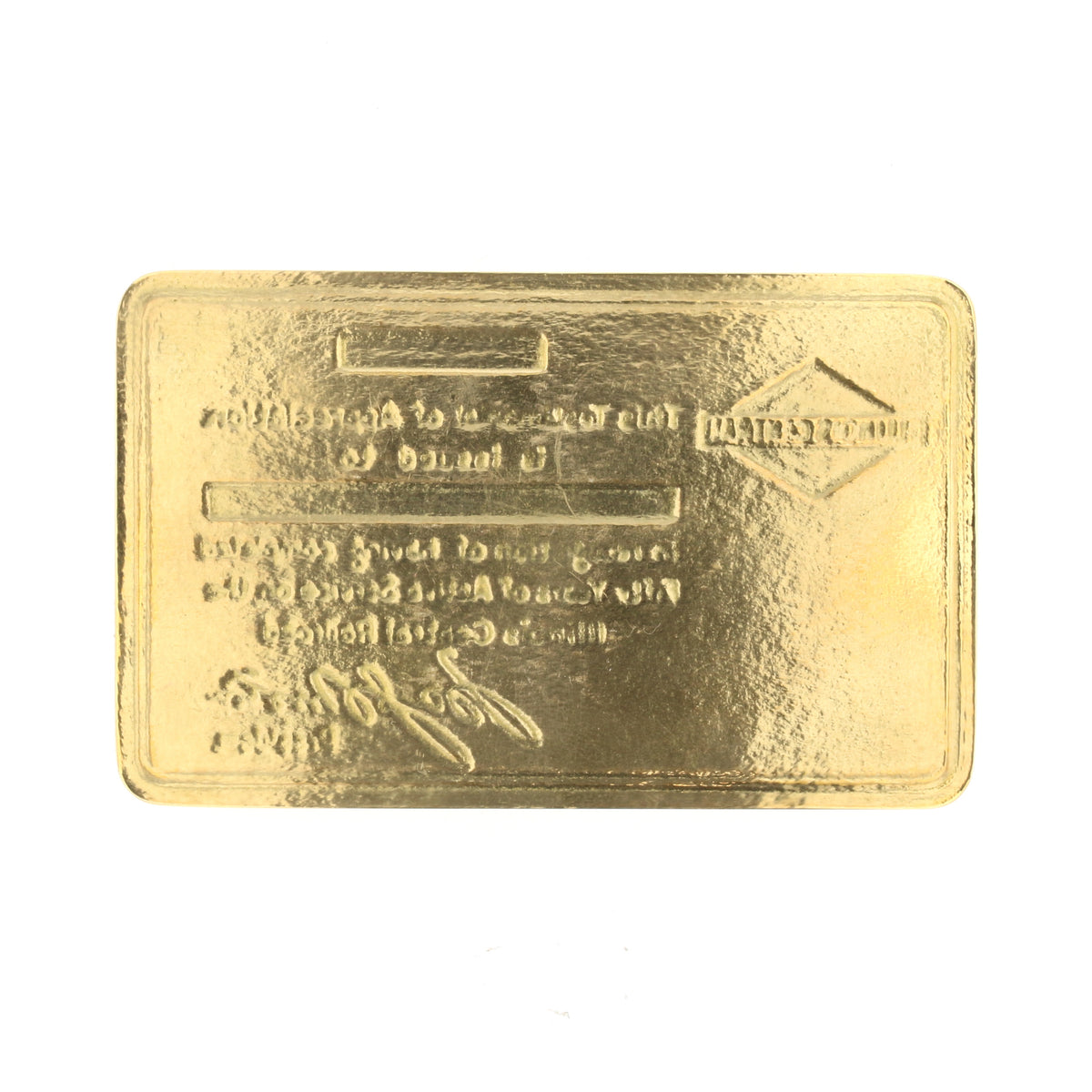 Illinois Central Appreciation Gold Card