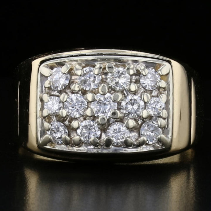 Men Diamond Gold Ring