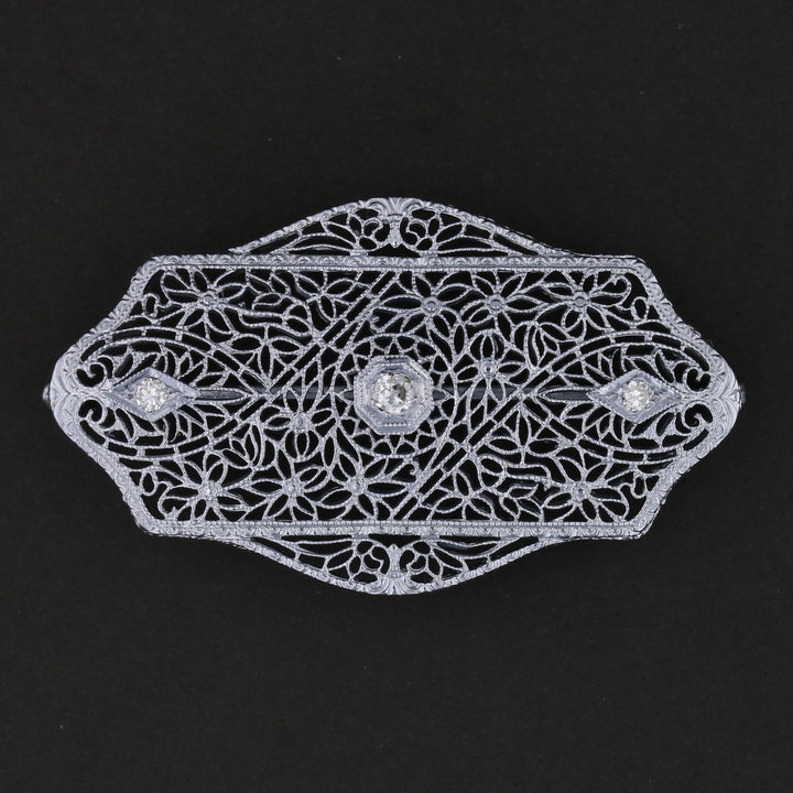 Diamond Gold Brooch 890350