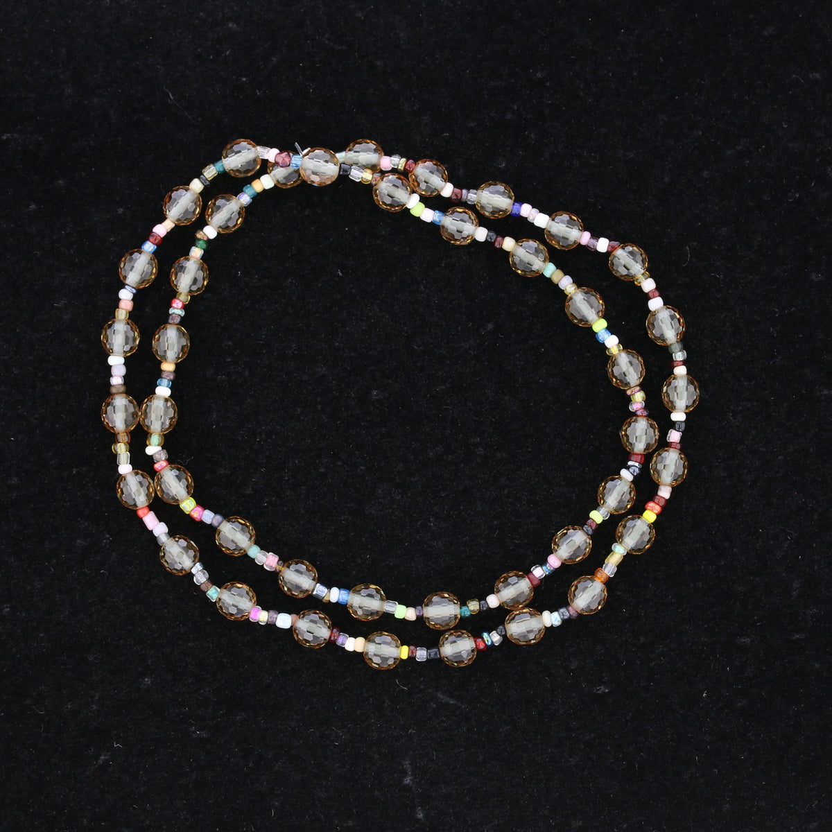 Sterling Silver VooDooStone Beads Necklace