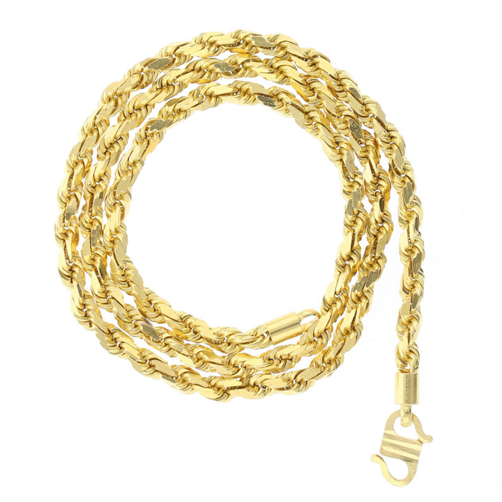 22K Yellow Gold Rope Chain 5.4mm 24" 891539