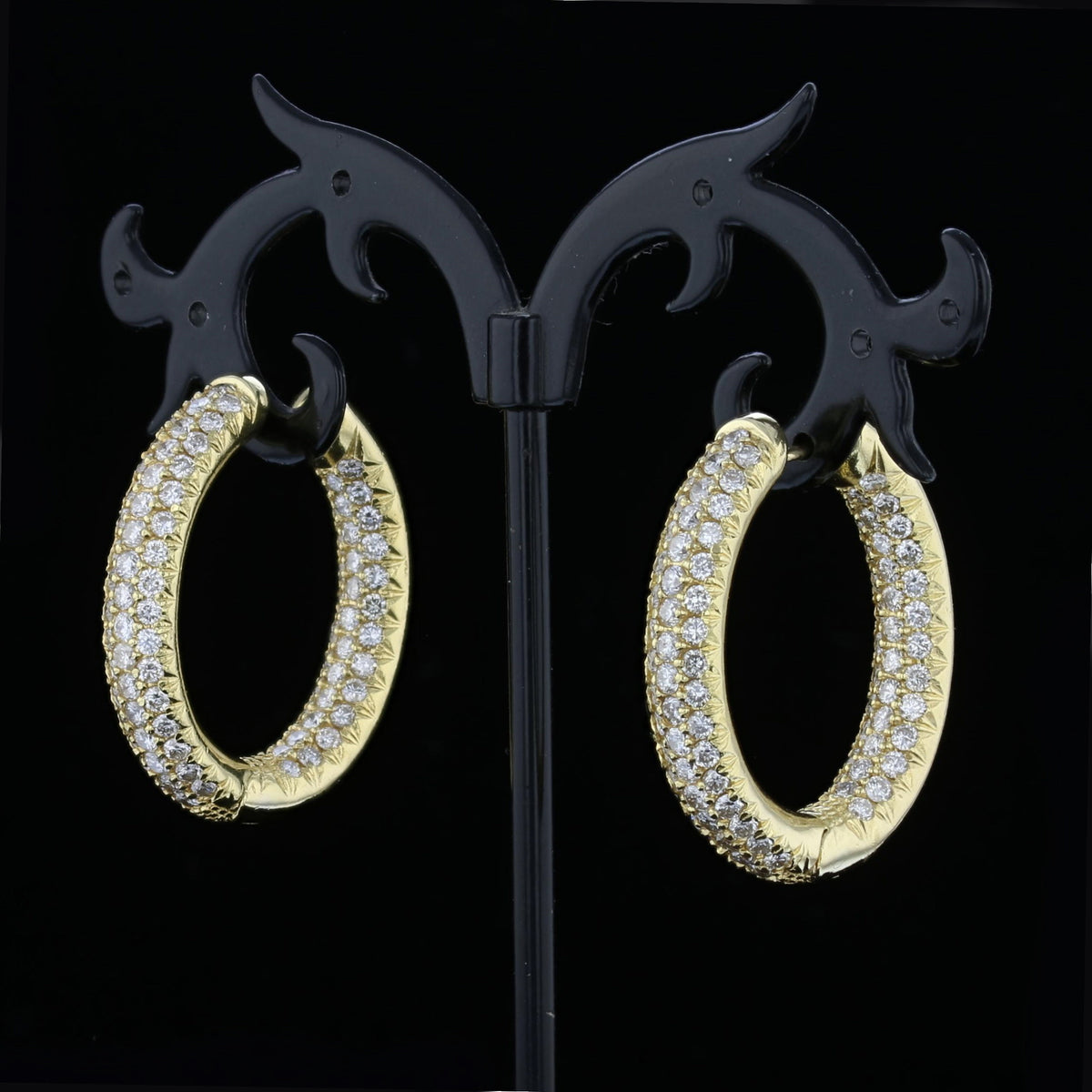 Diamond Hoop Earrings
