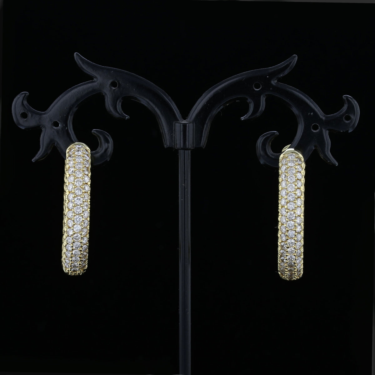 Diamond Hoop Earrings