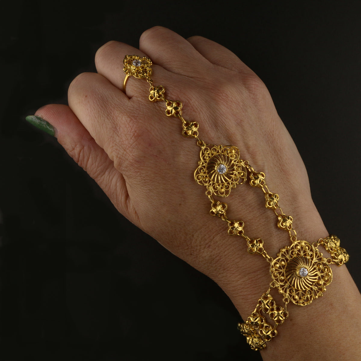 Slave Gold CZ Bracelet 892406