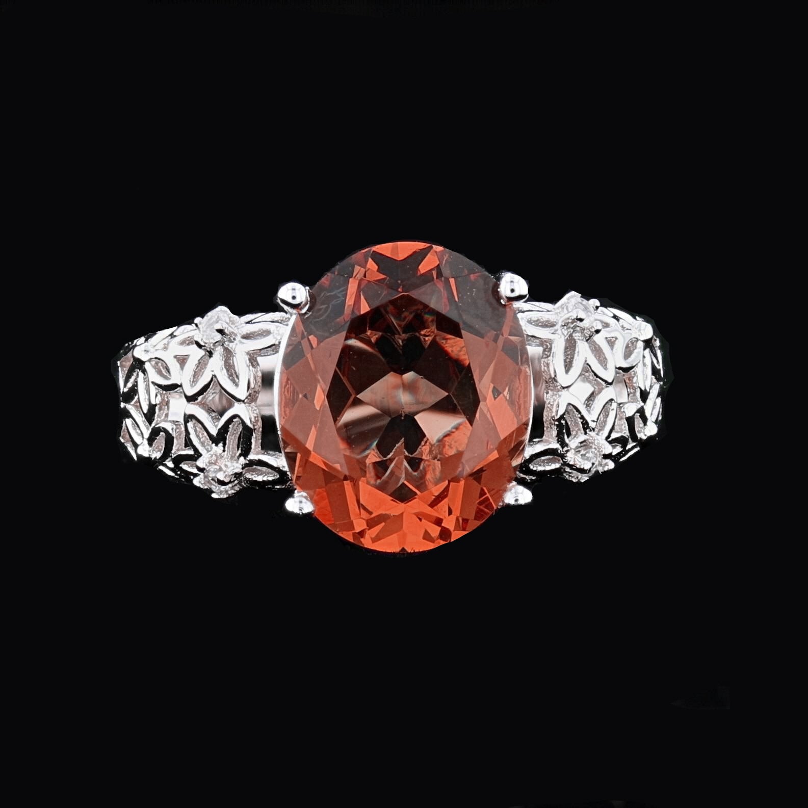 Floral VoodooStone Ring - David's Antiques & Jewelry