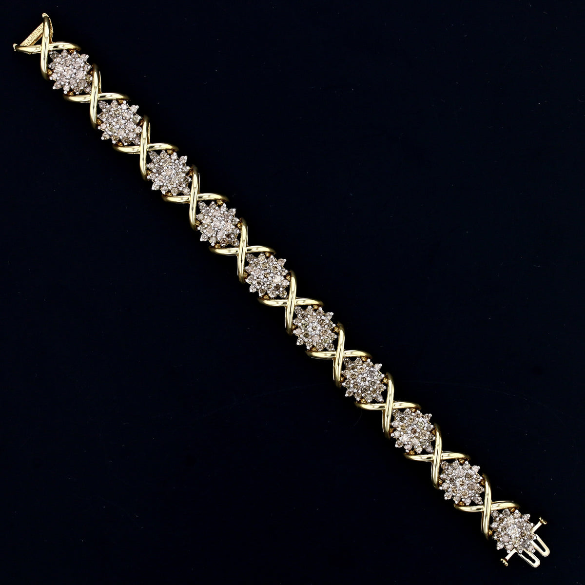 Vintage Yellow Gold Diamond Bracelet