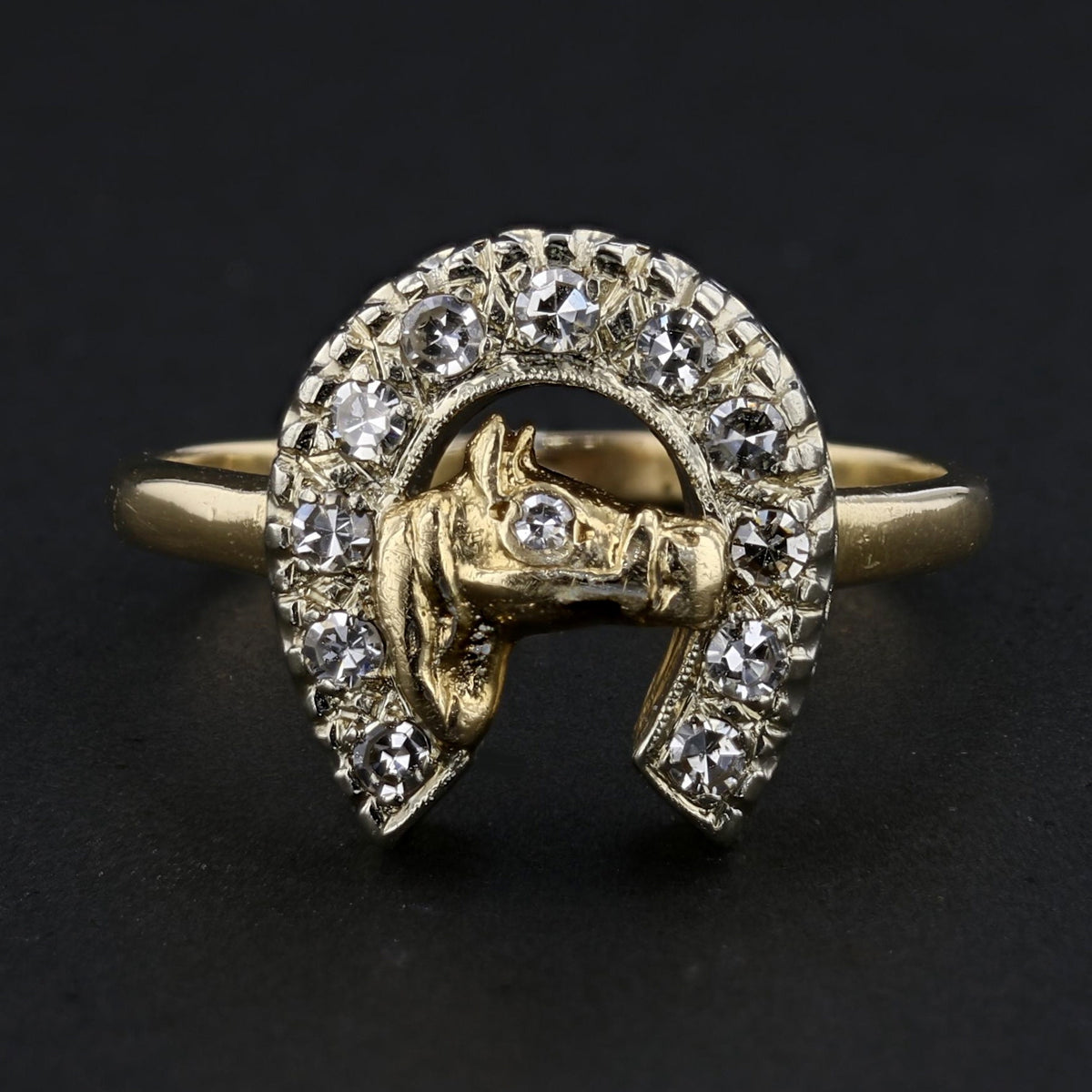 Horse Shoe Diamond Ring 892716