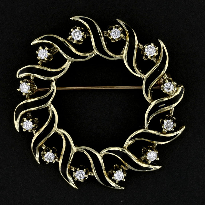 Vintage Diamond Wreath Pin and Pendant – 0.72ct Diamond
