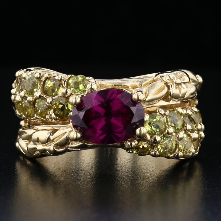 Garnet Peridor Ring 893015