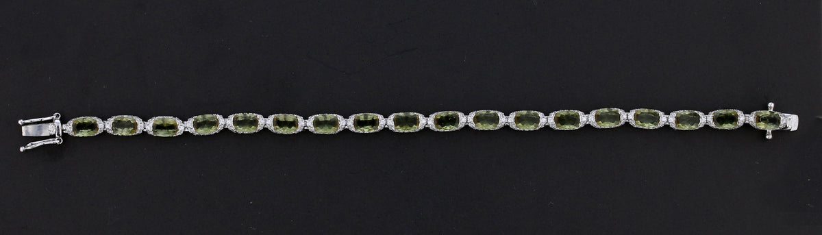 Suspended Semi-Bezel VooDooStone Bracelet
