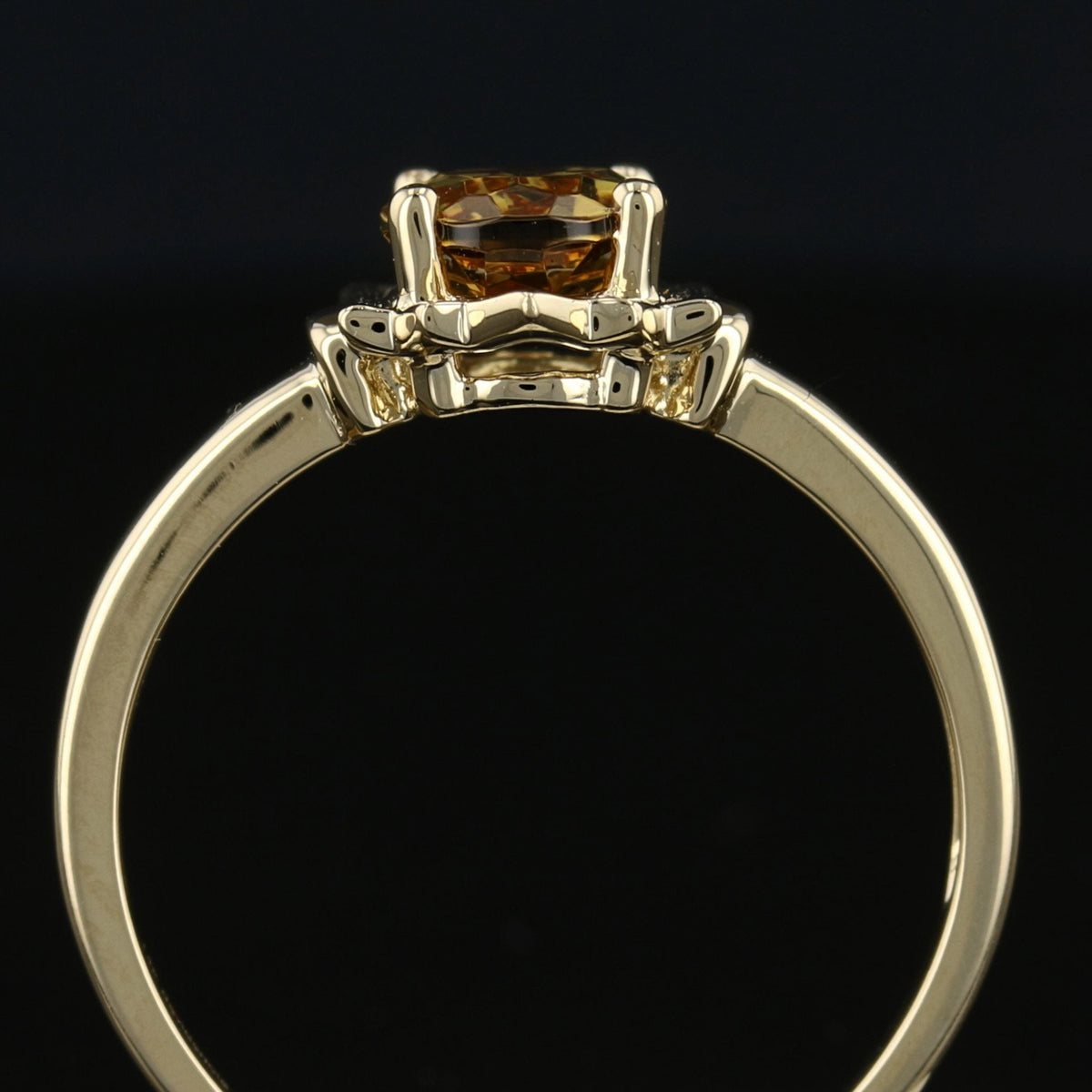 Enigmatic VooDooStone Ring - 14K Yellow Gold with Mystic VooDooStone