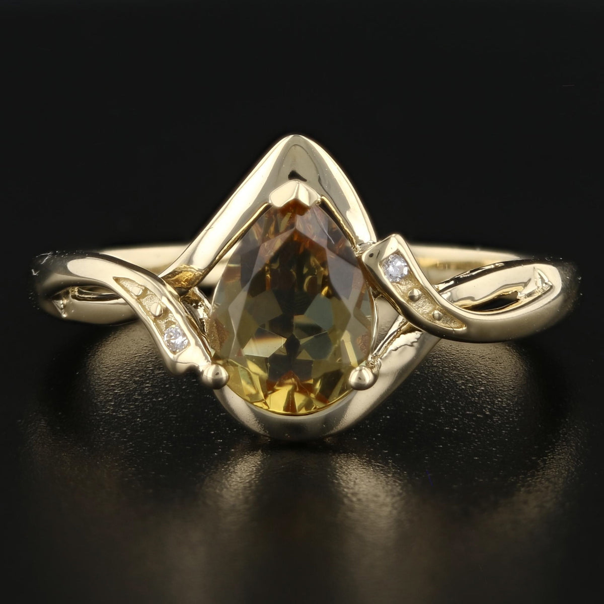 VooDooStone Ring Pear Shape S