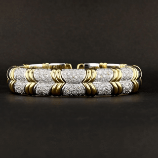 Tone Gold Vintage Diamond Bracelet