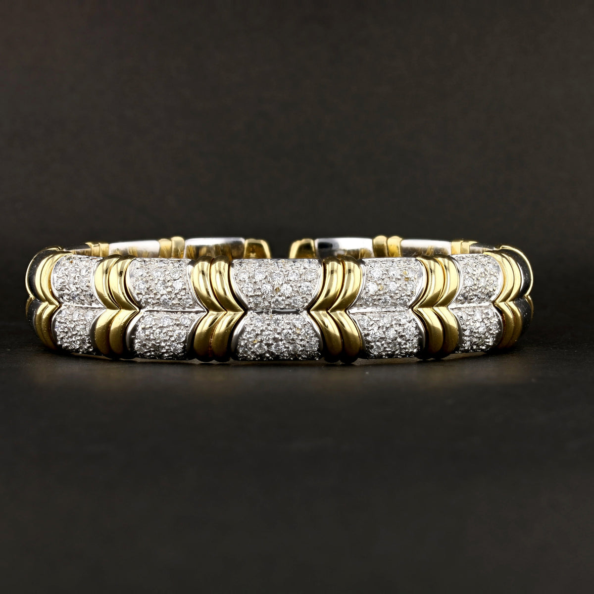 Tone Gold Vintage Diamond Bracelet