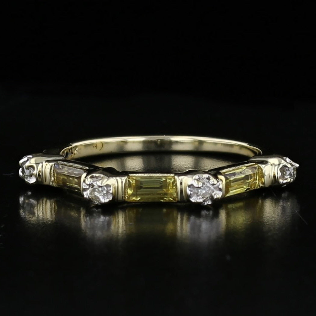Lemon Citrine Diamond Band 893504