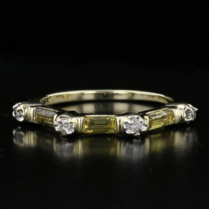 Lemon Citrine Diamond Band 893504