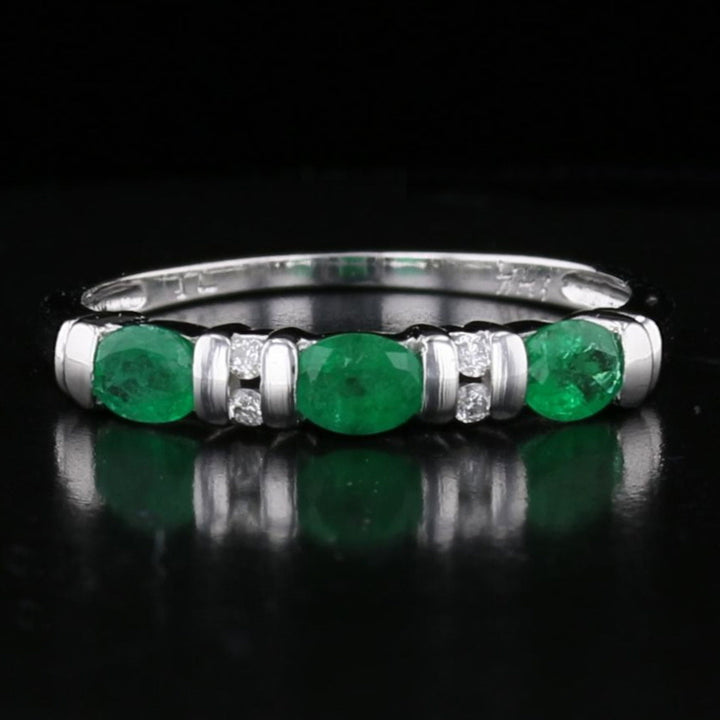 Vintage Emerald Diamond Stop & Go Band