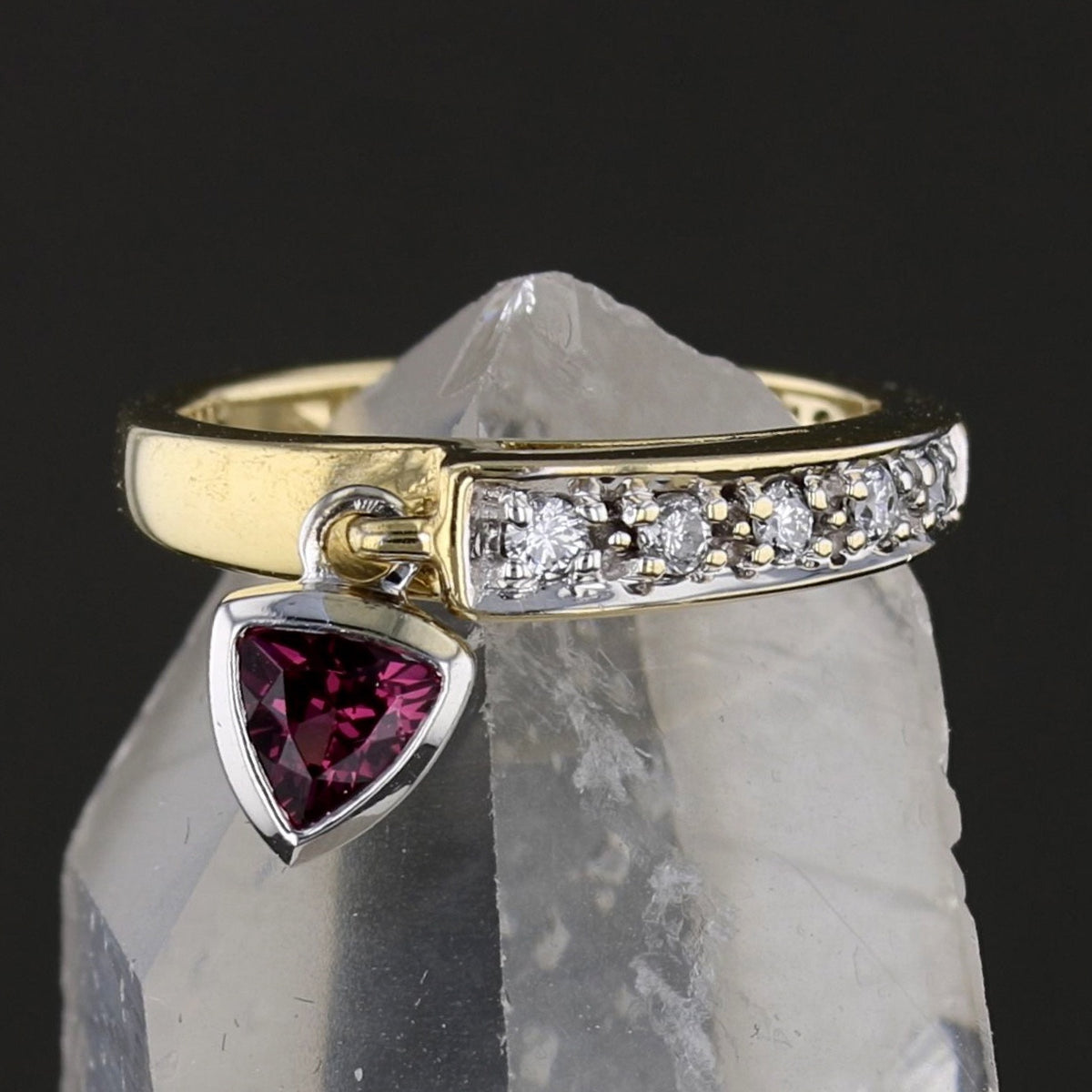 Garnet Diamond Ring 893524