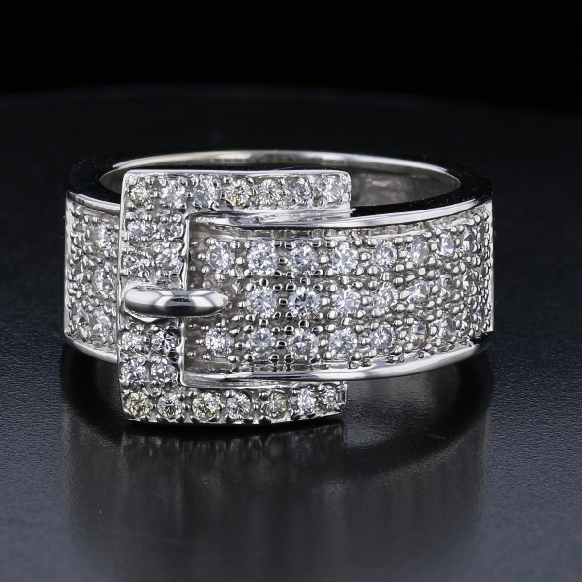Belt Buckle Diamond Ring 893539