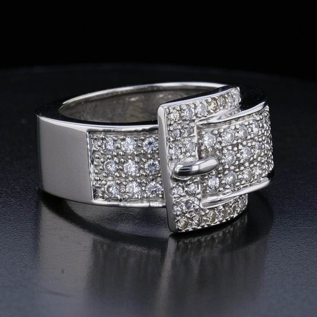 Belt Buckle Diamond Ring 893539