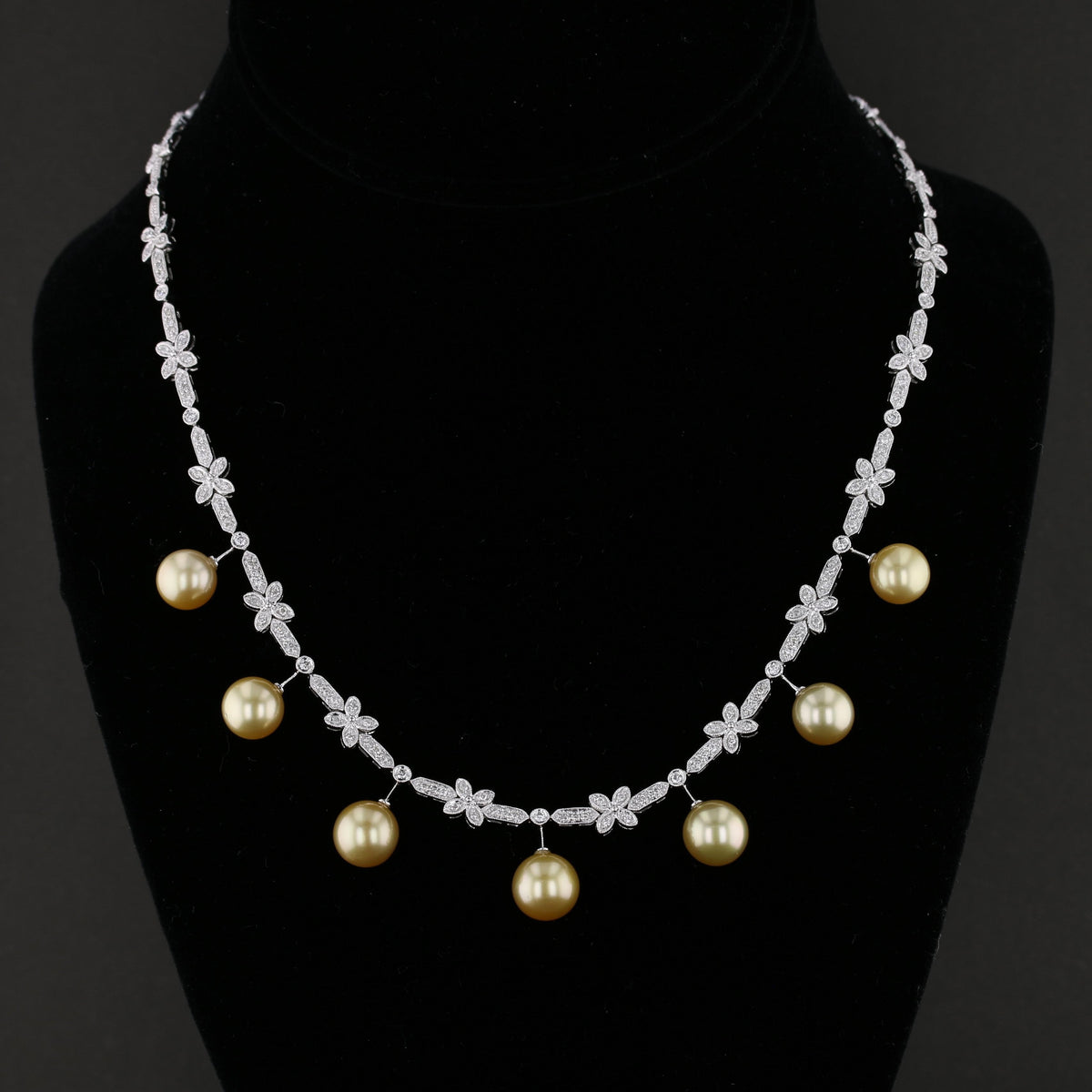 Vintage South Sea Golden Pearl & Diamond