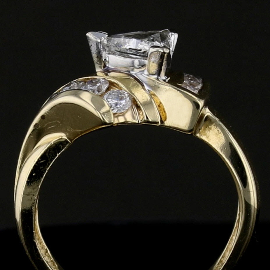 Vintage Triangle Diamond Ring