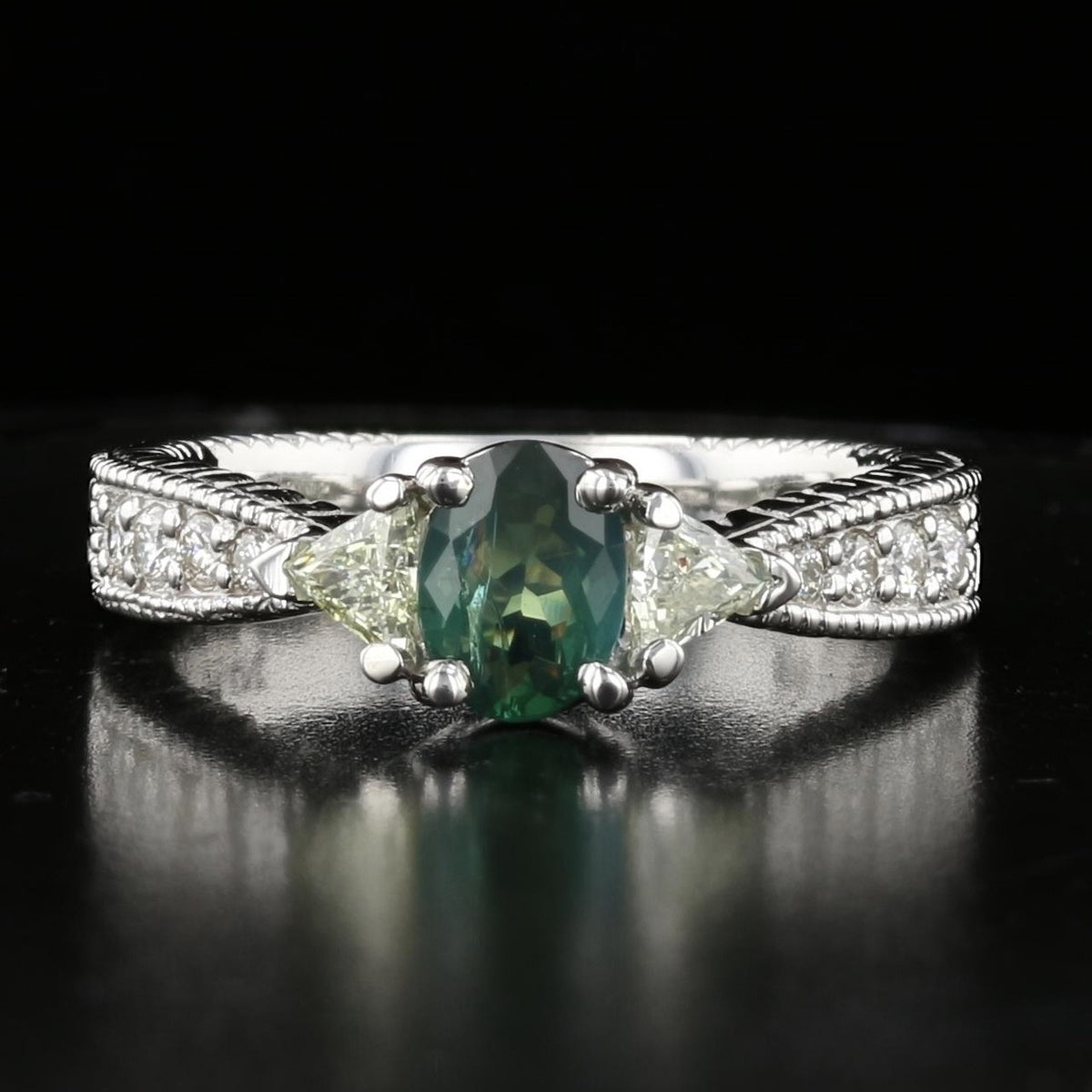 Alexandrite Diamond GIA Ring