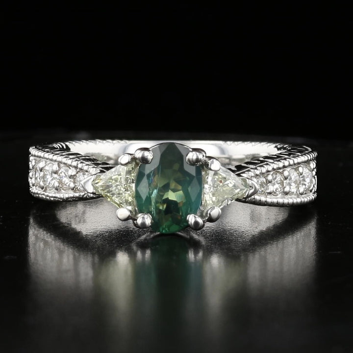 Alexandrite Diamond GIA Ring