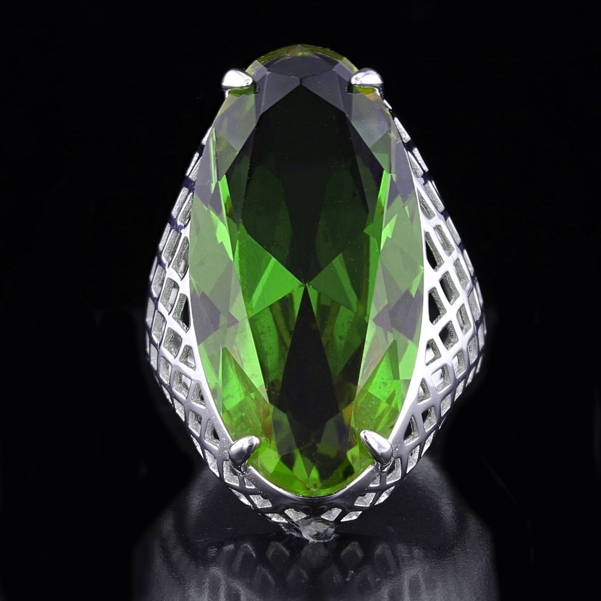 VooDooStone Statement Ring in Sterling Silver