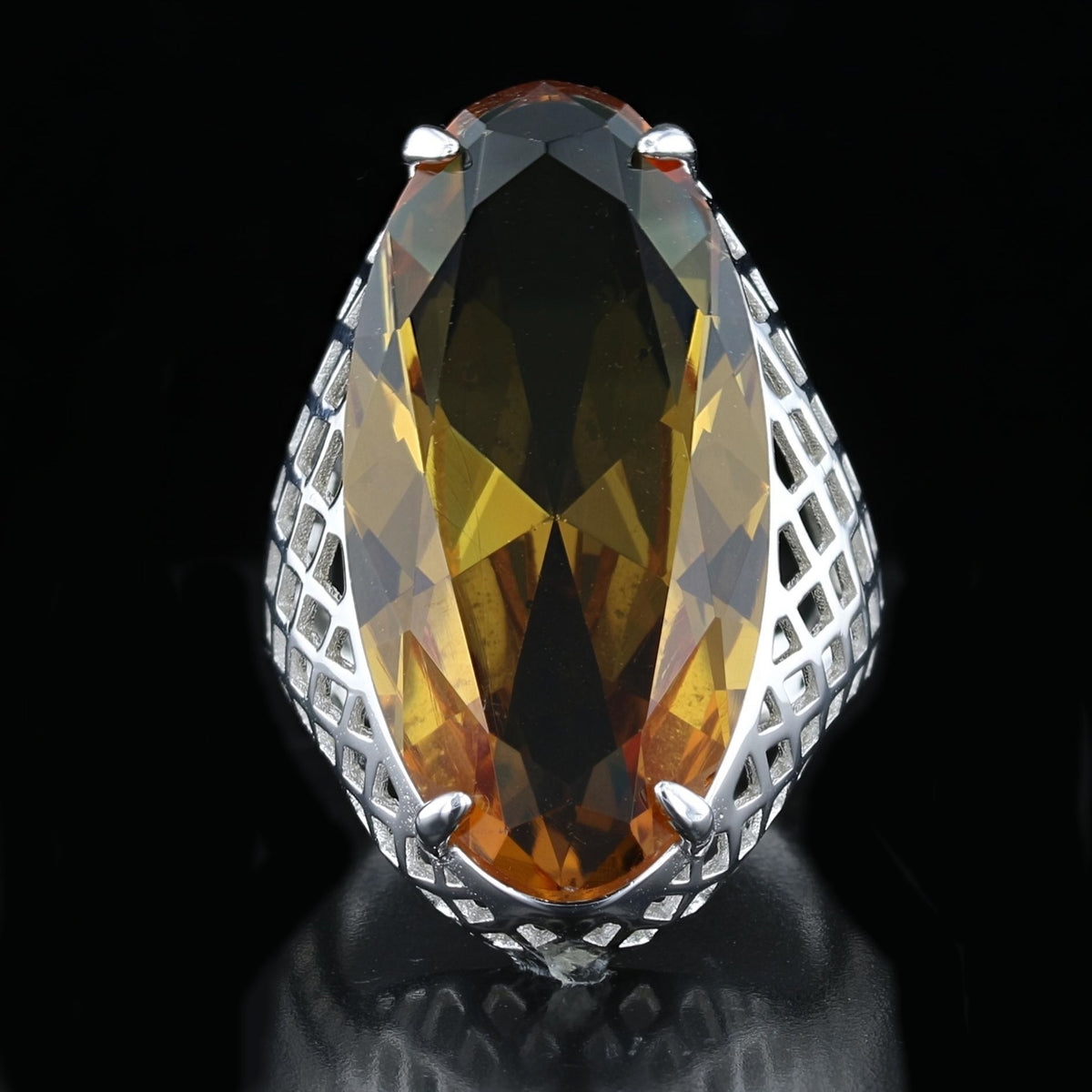 VooDooStone Statement Ring in Sterling Silver