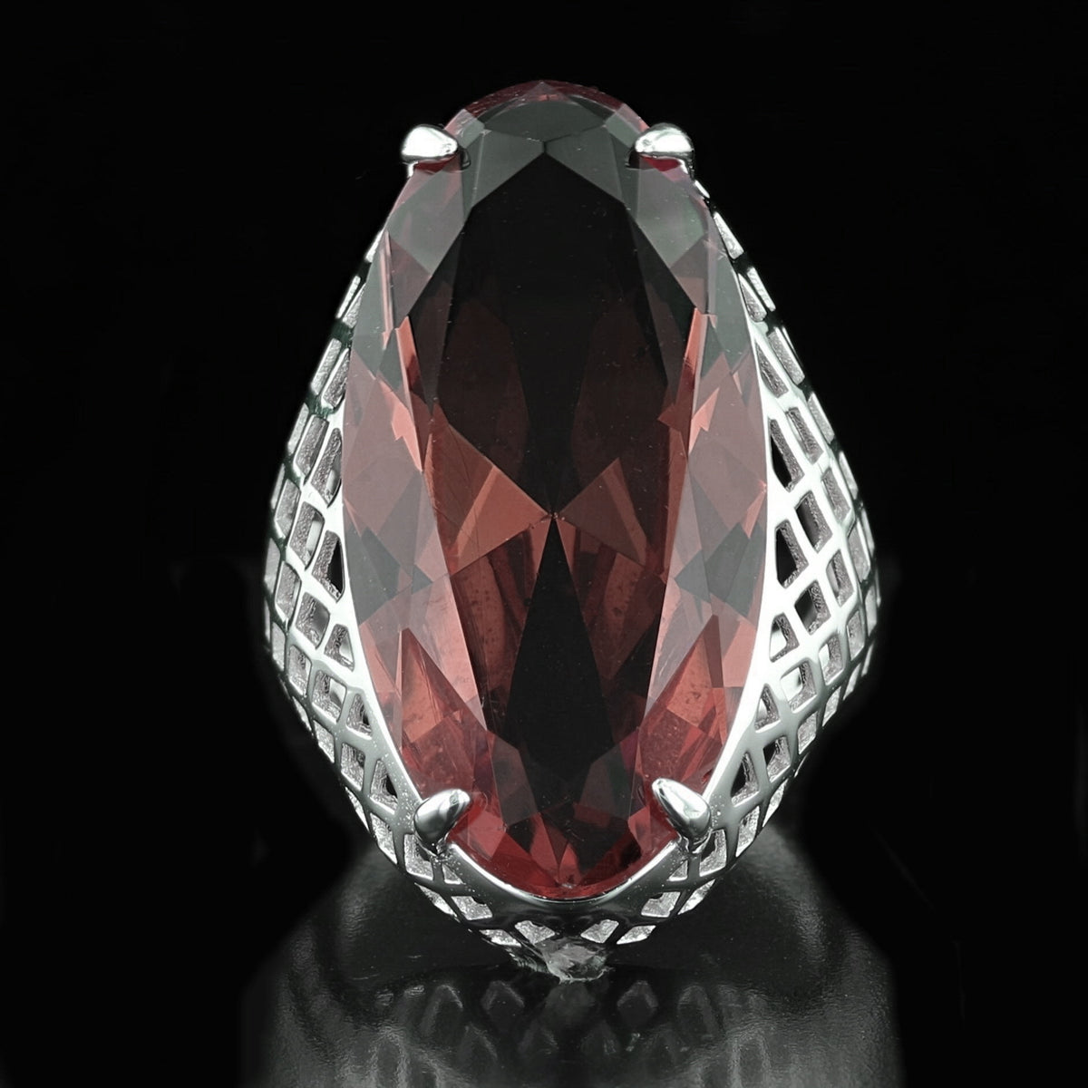 VooDooStone Statement Ring in Sterling Silver