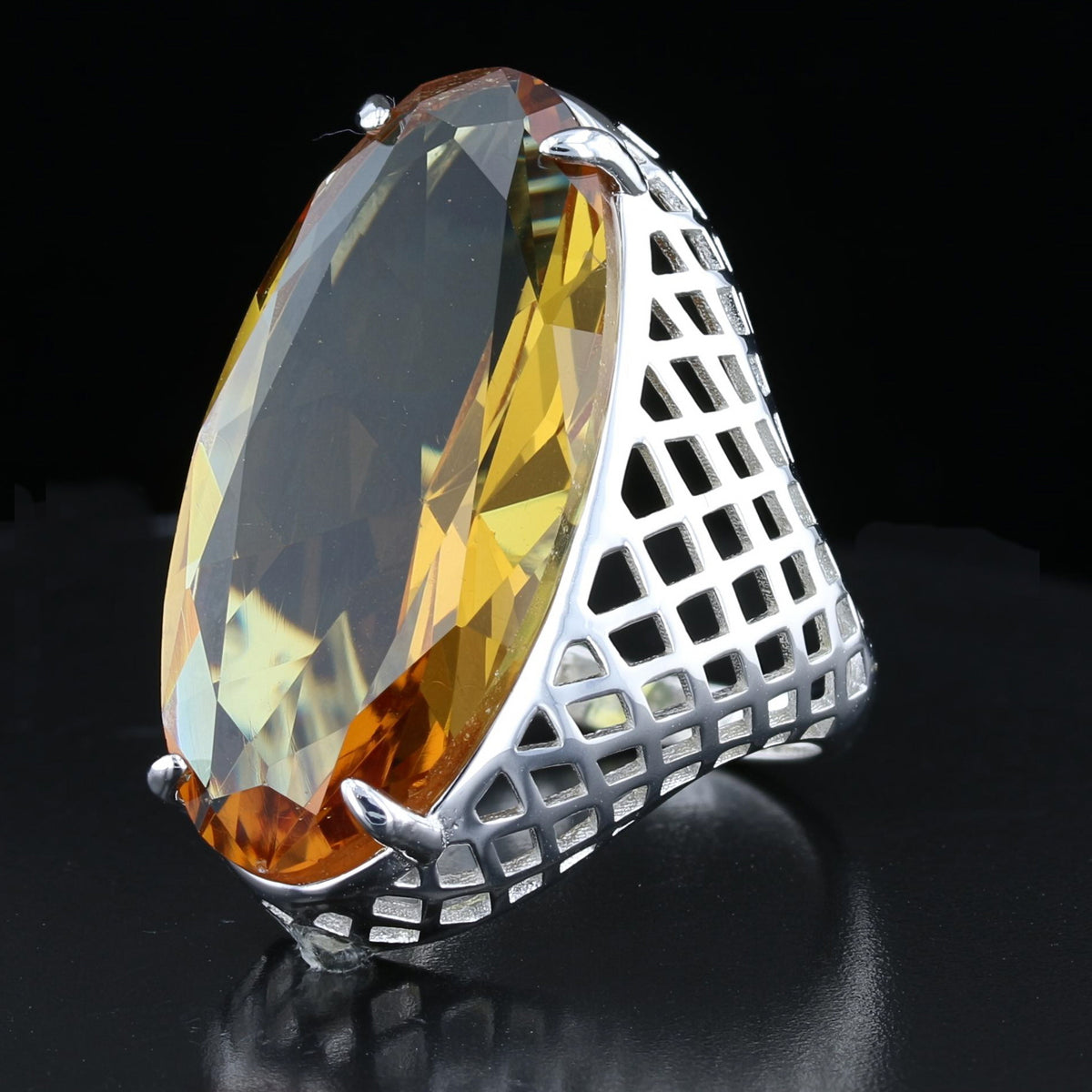 VooDooStone Statement Ring in Sterling Silver