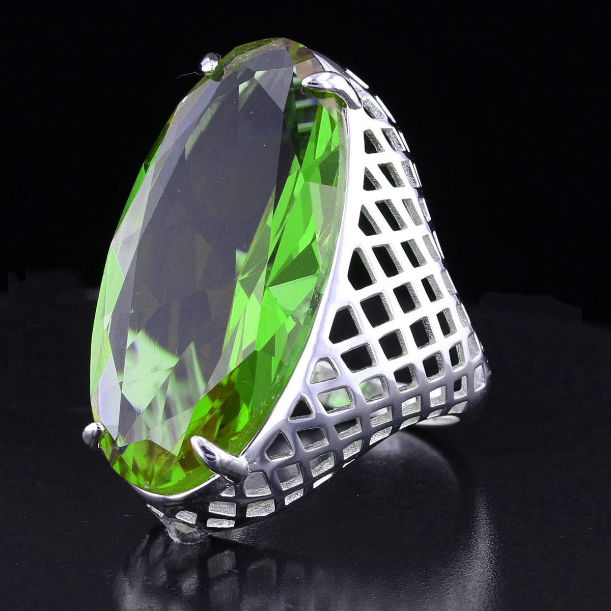 VooDooStone Statement Ring in Sterling Silver