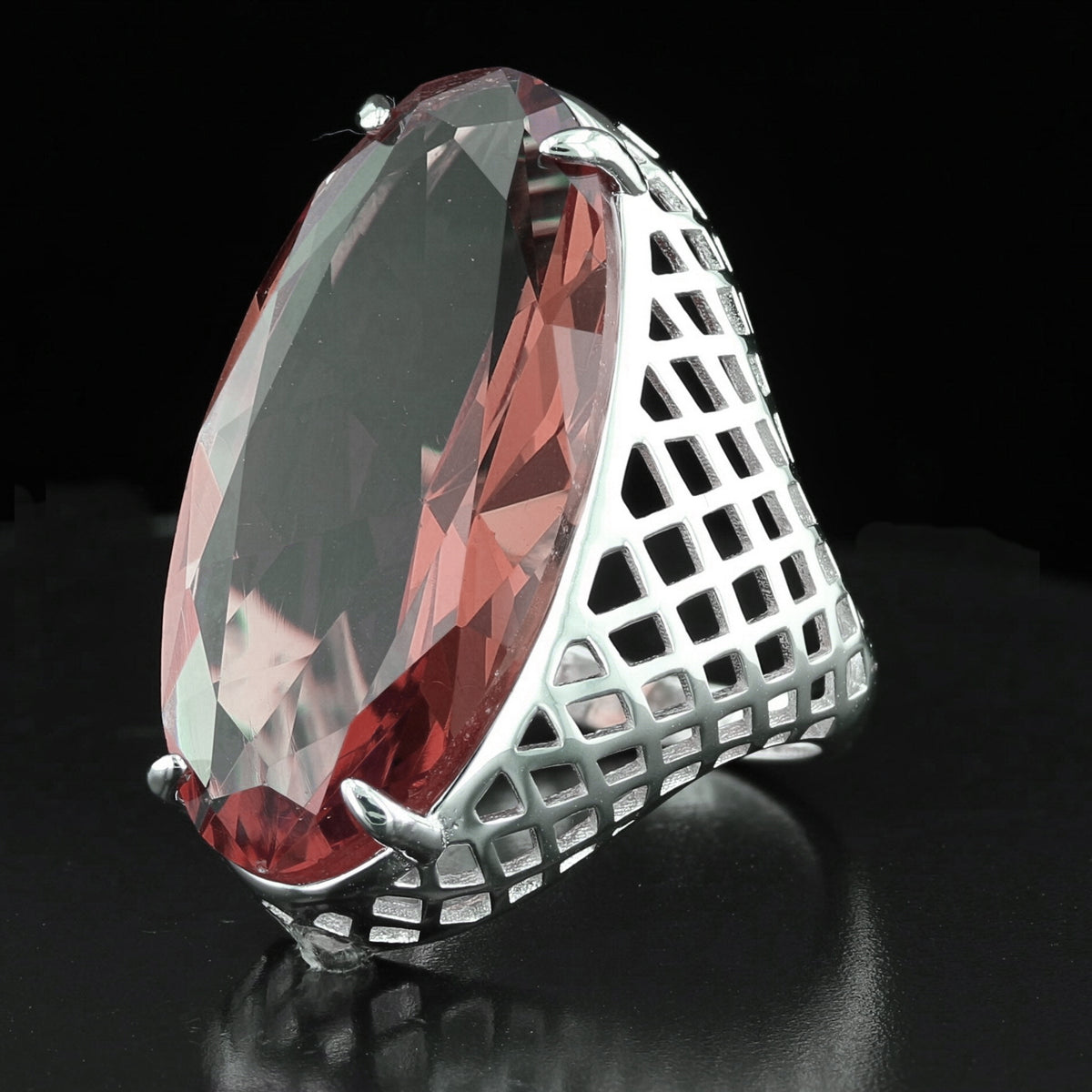VooDooStone Statement Ring in Sterling Silver
