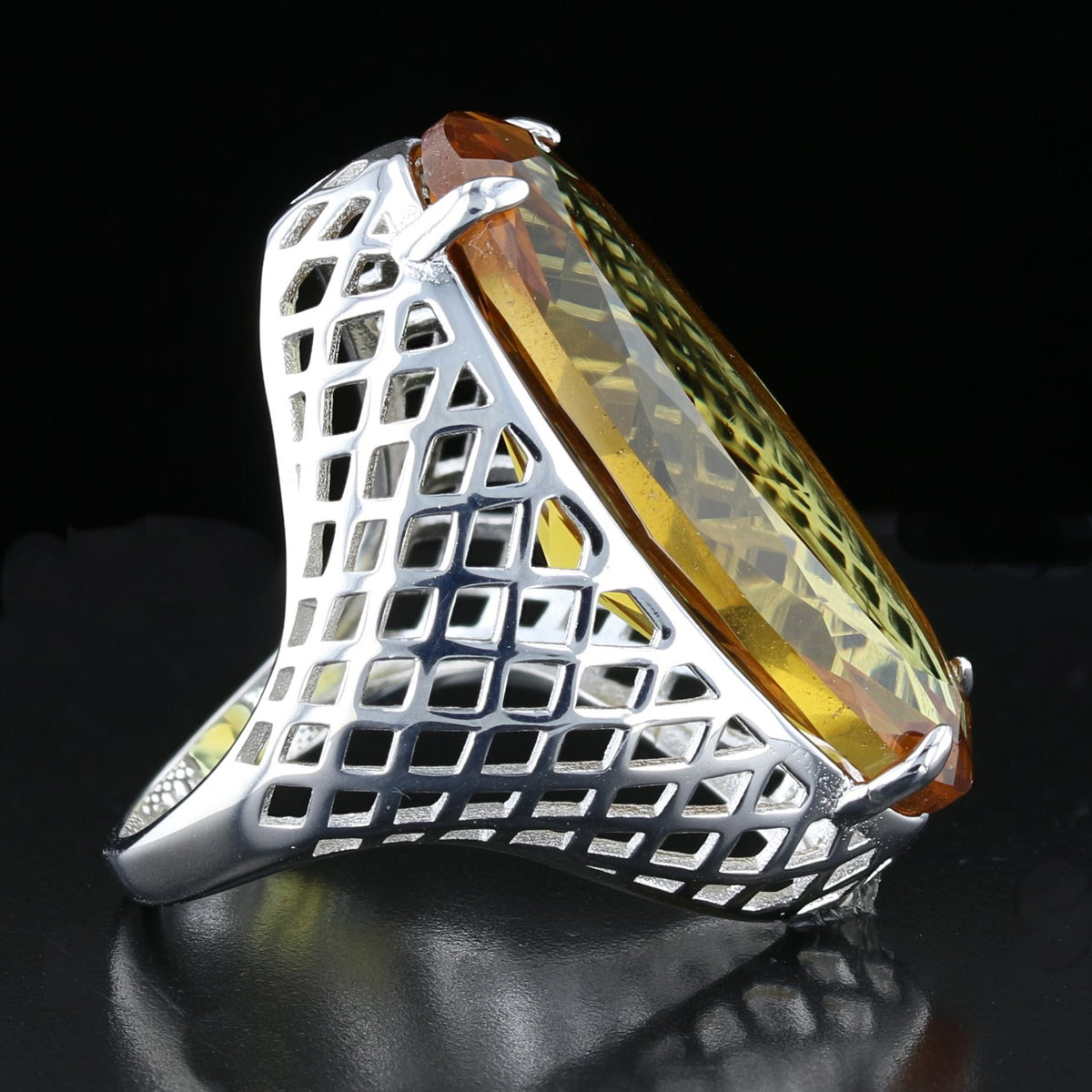 VooDooStone Statement Ring in Sterling Silver