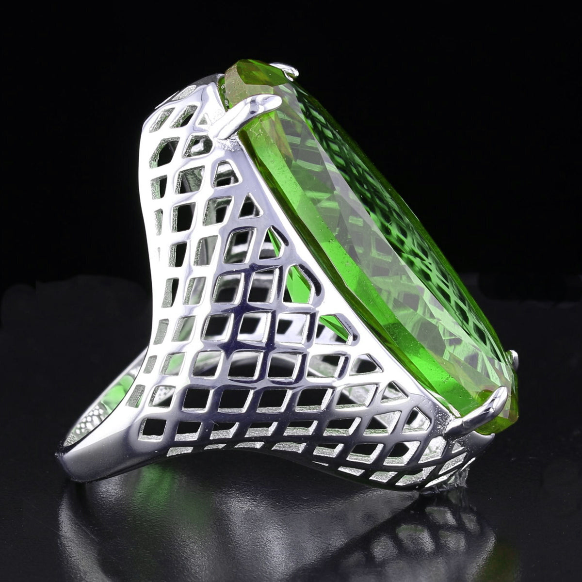 VooDooStone Statement Ring in Sterling Silver